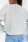 Pull en maille beige baby alpaga col rond