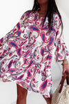 Robe courte imprimée cachemire