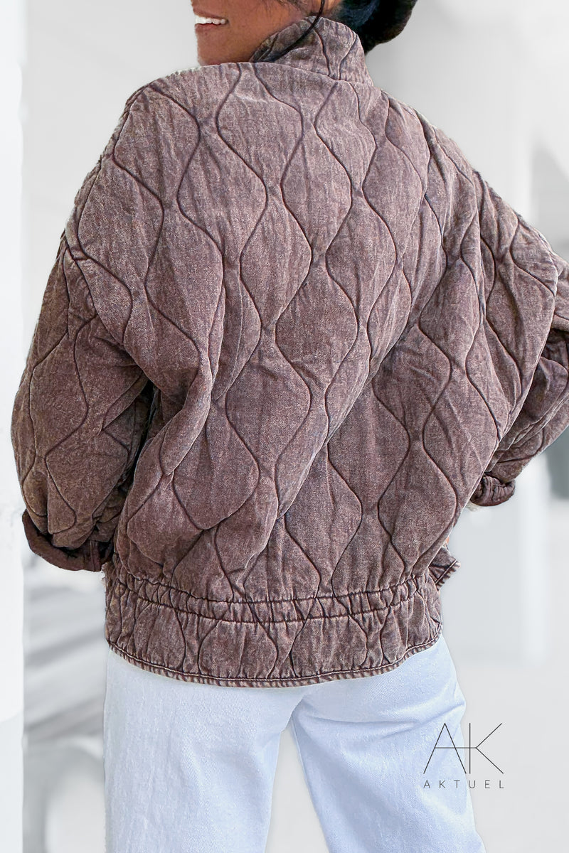 Veste matelassée chocolat