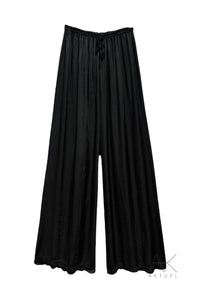 Pantalon satiné noir