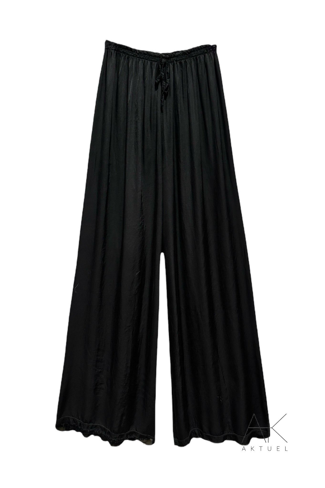 Pantalon satiné noir