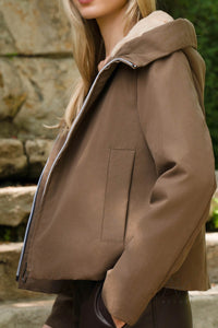 Parka marron courte