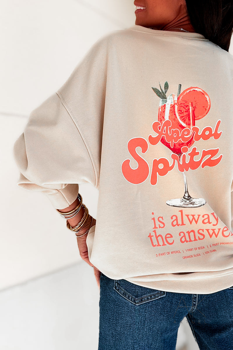 Sweat beige "Aperol Spritz"