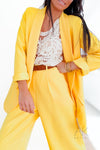 Veste blazer fluide jaune