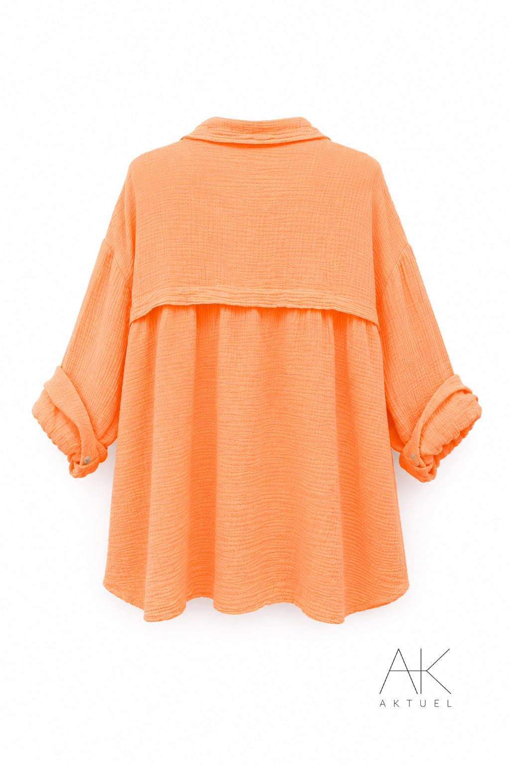 Chemise gaze de coton corail
