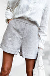 Short à motif chevron