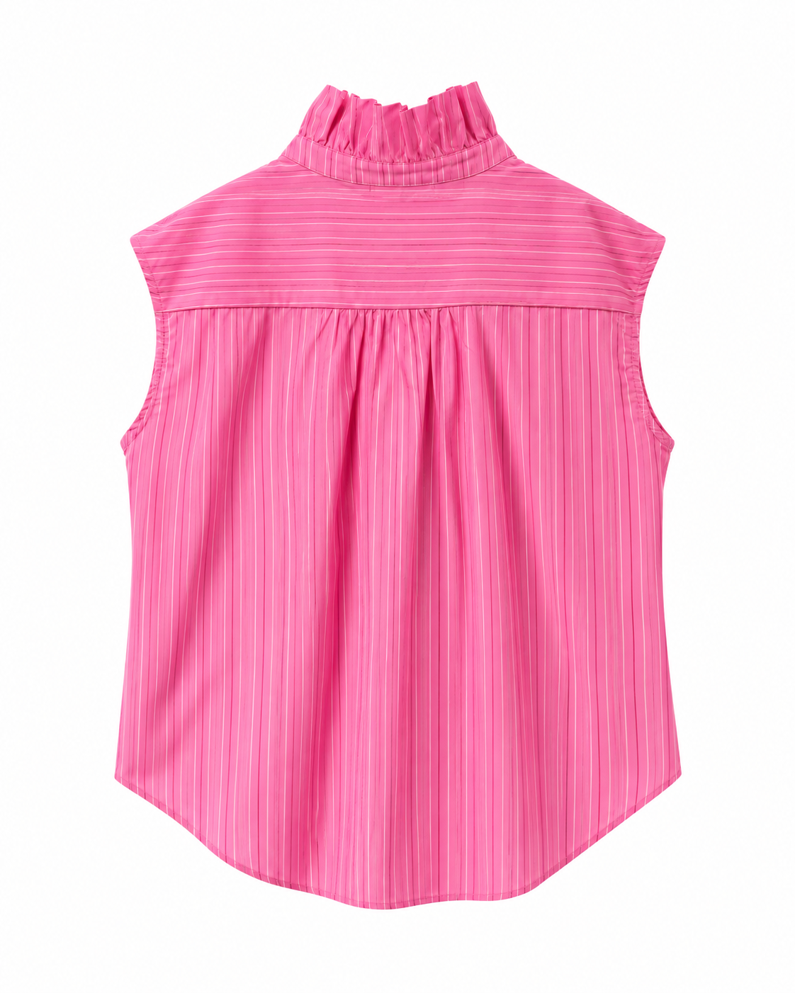 Chemise sans manche rose rayé