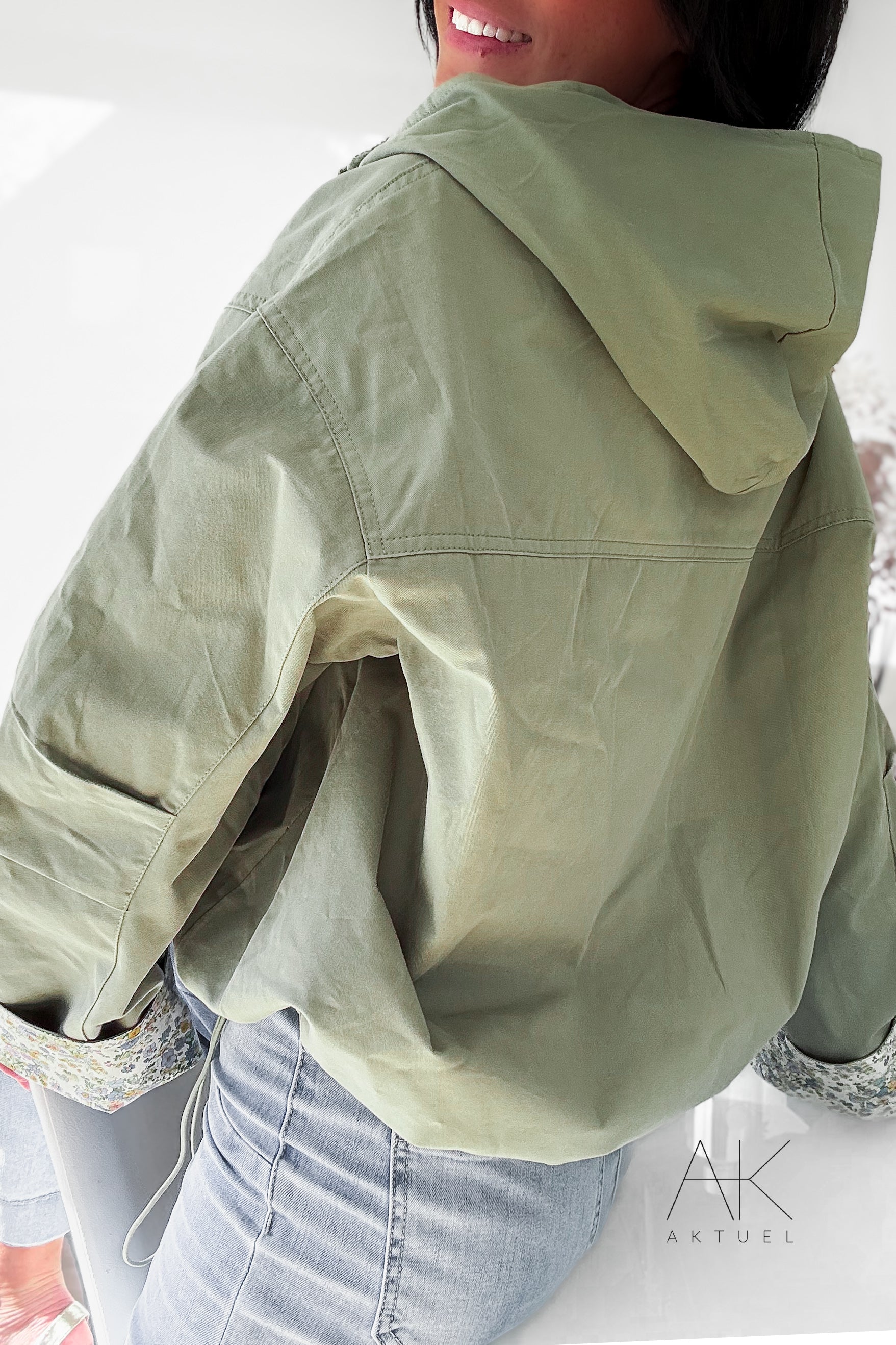 Veste gabardine liberty kaki