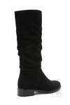 Bottes plates suédine noir