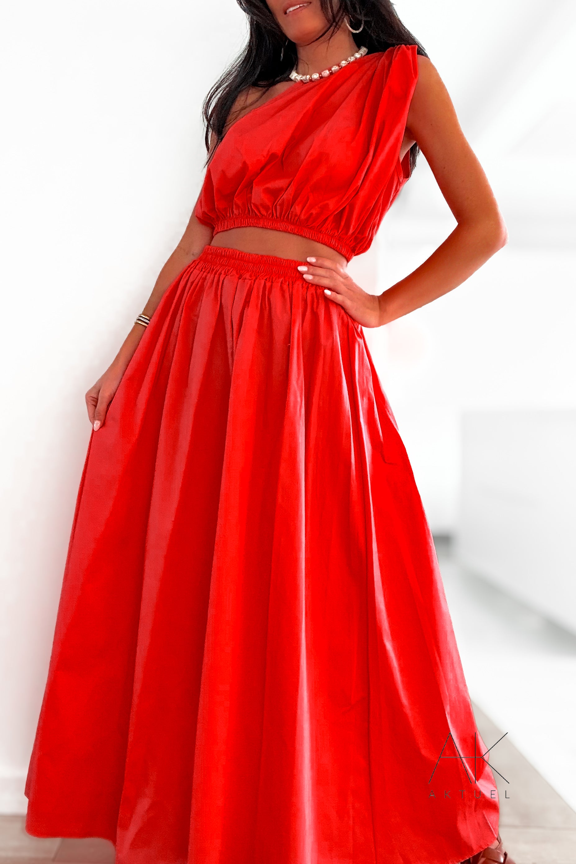 Ensemble orange asymétrique