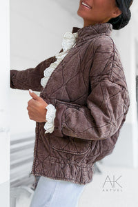 Veste matelassée chocolat