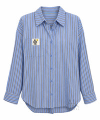 Chemise rayée bleue