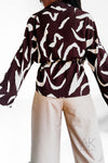 Chemise imprimée chocolat