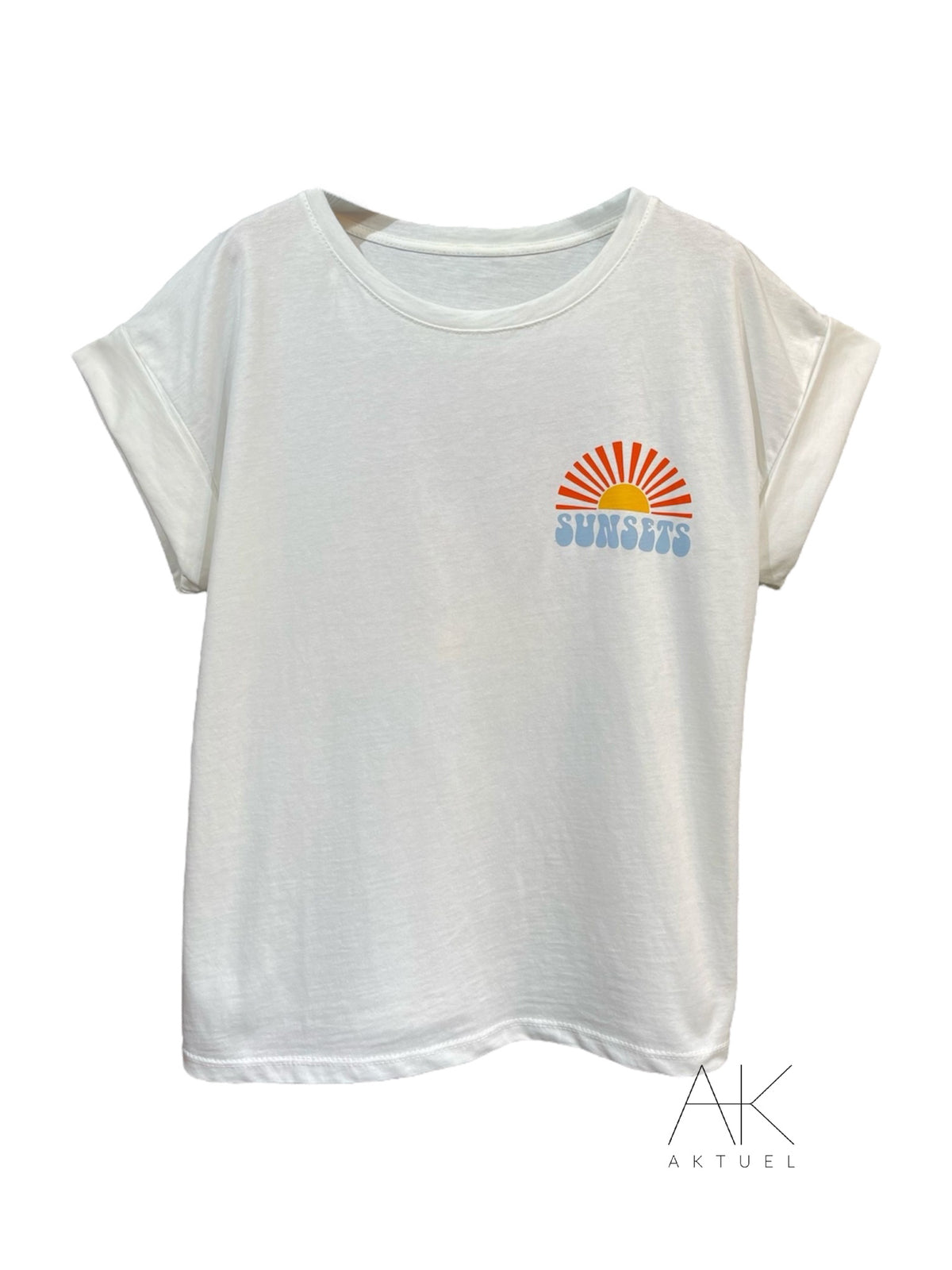 T-shirt imprimé "Forever Chasing Sunsets"