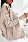 Gilet sans manches texturé beige