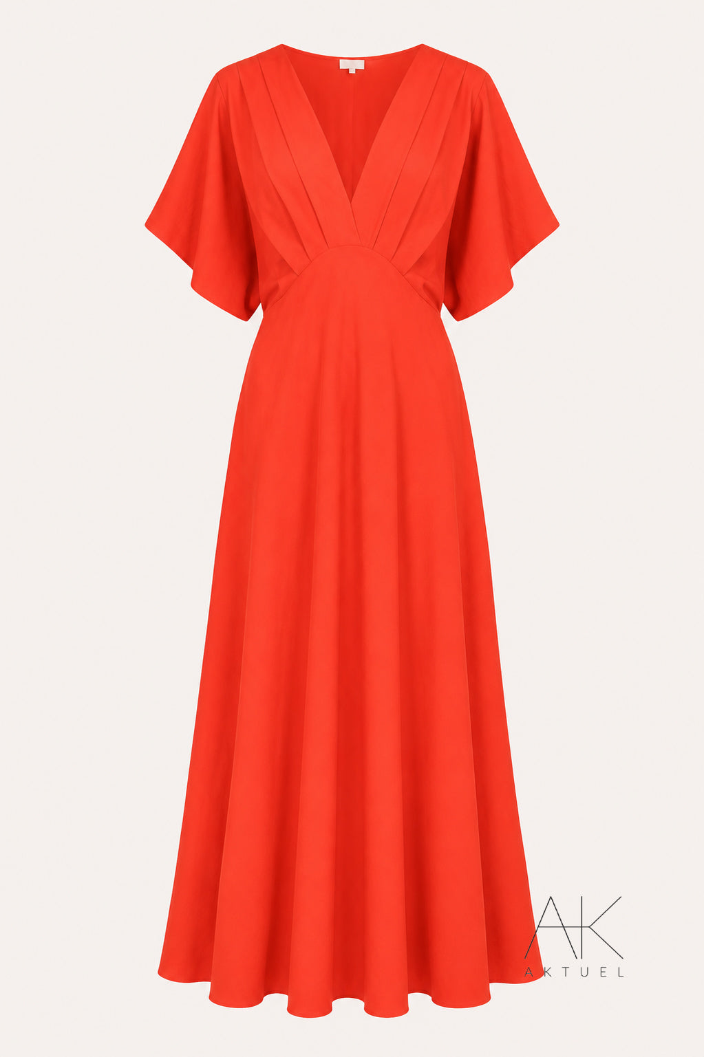 Robe longue corail