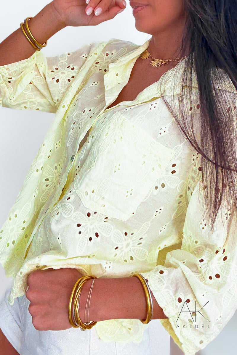 Chemise broderie anglaise