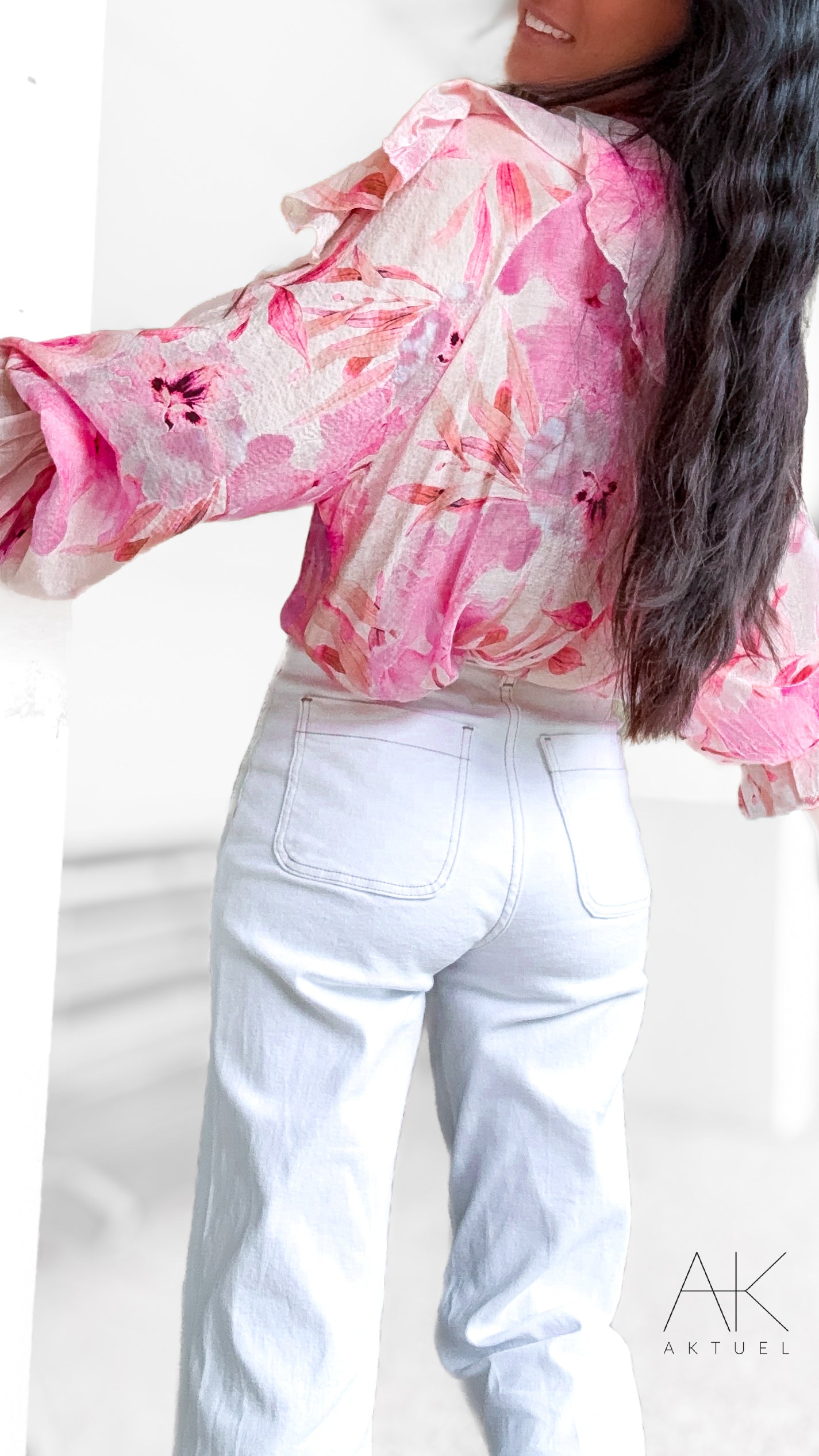 Blouse Romy Fleurie Rose