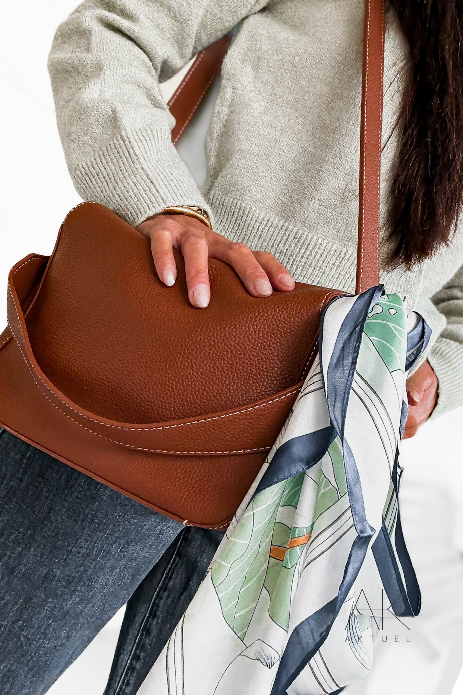 Sac camel bandoulière