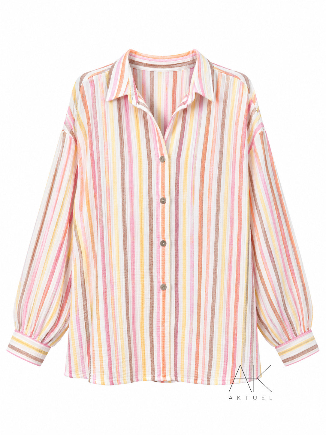 Chemise rayée pastel