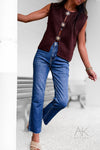 Jean brut foncé straight