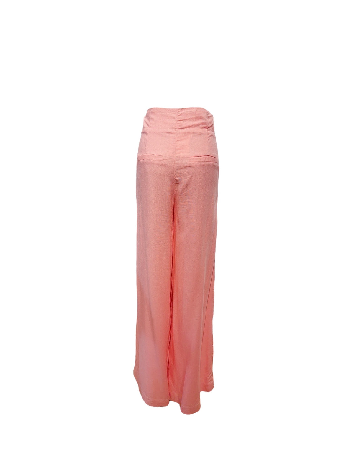 Pantalon large fluide rose
