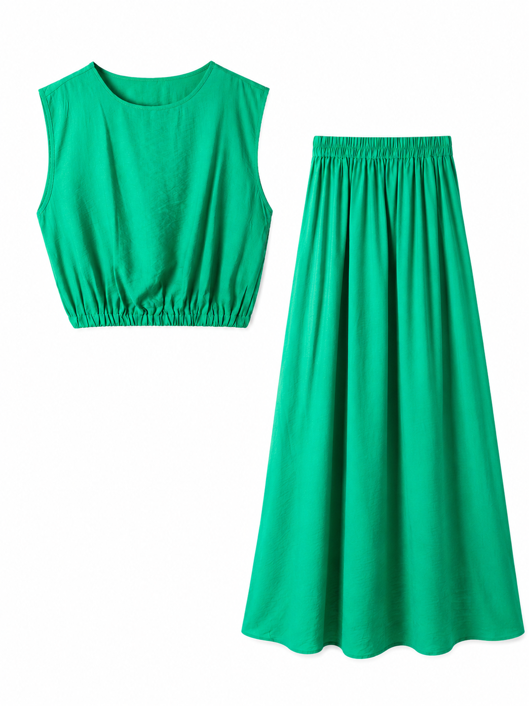 Ensemble jupe vert émeraude