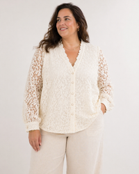Blouse dentelle élégante – grande taille