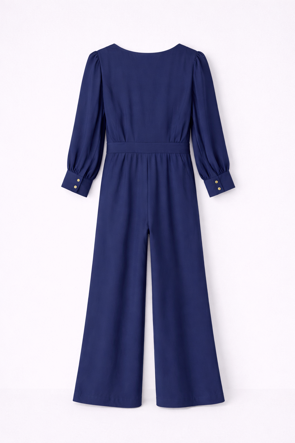 Combinaison pantalon fluide bleu marine