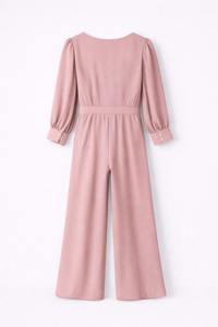 Combinaison pantalon fluide vieux rose