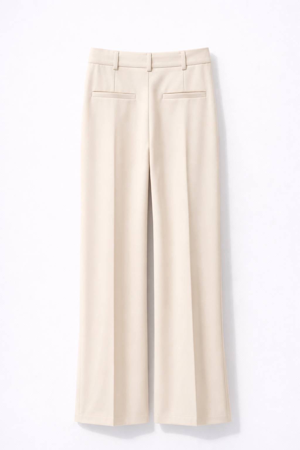 Pantalon beige coupe large