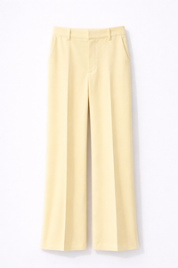 Pantalon jaune coupe large
