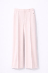 Pantalon rose coupe large