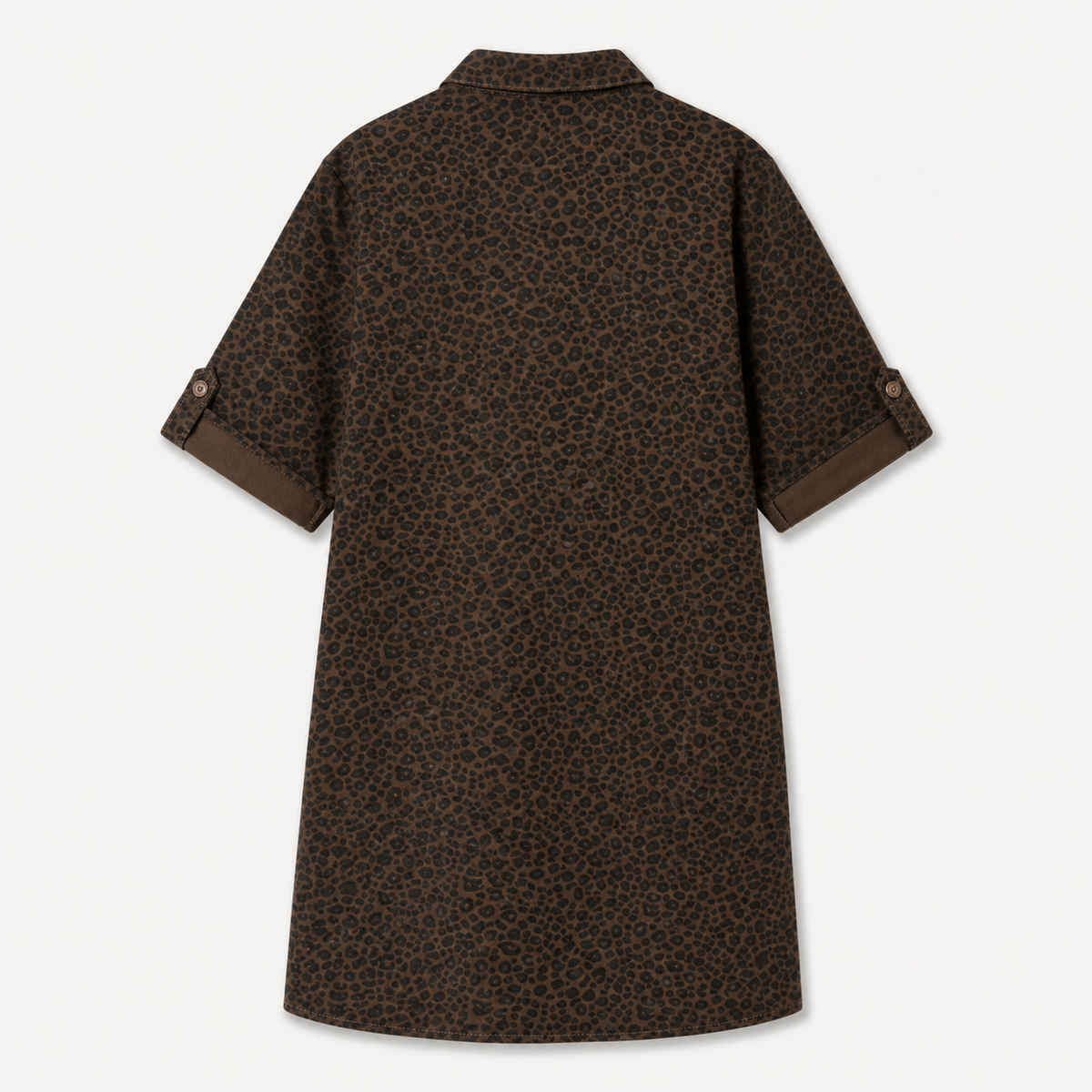 Robe chemise léopard chocolat