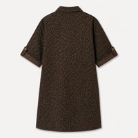 Robe chemise léopard chocolat