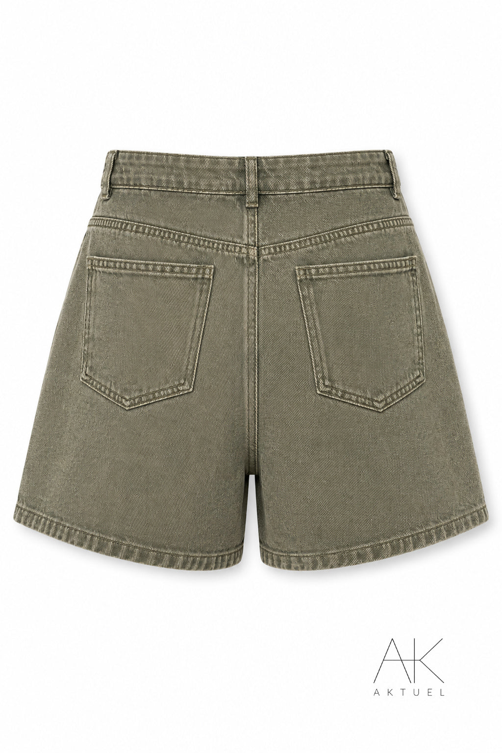 Short jupe portefeuille kaki