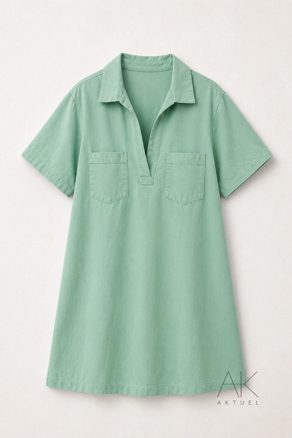 Robe denim vert d’eau (spéciale grande taille )