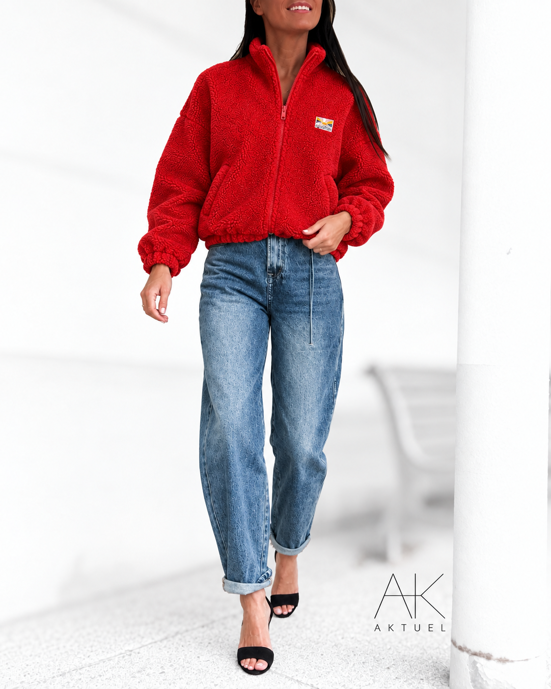 Veste Polaire rouge