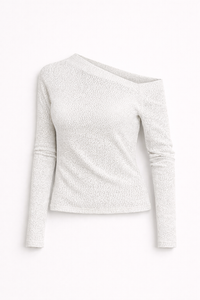 Top asymétrique blanc