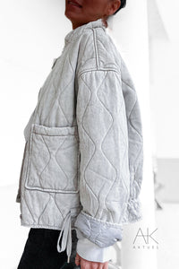 Veste matelassée grise