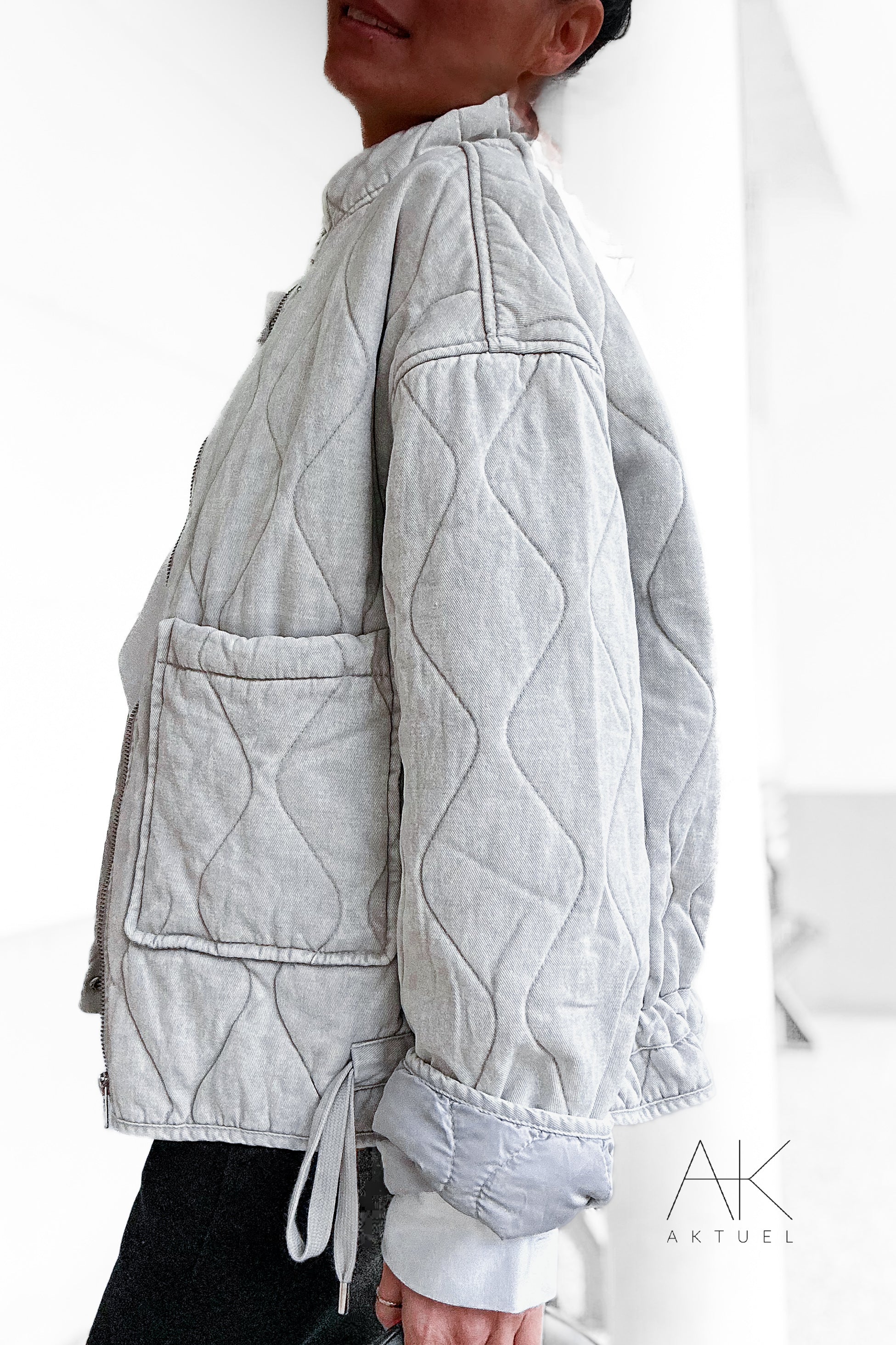 Veste matelassée grise