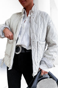 Veste matelassée grise