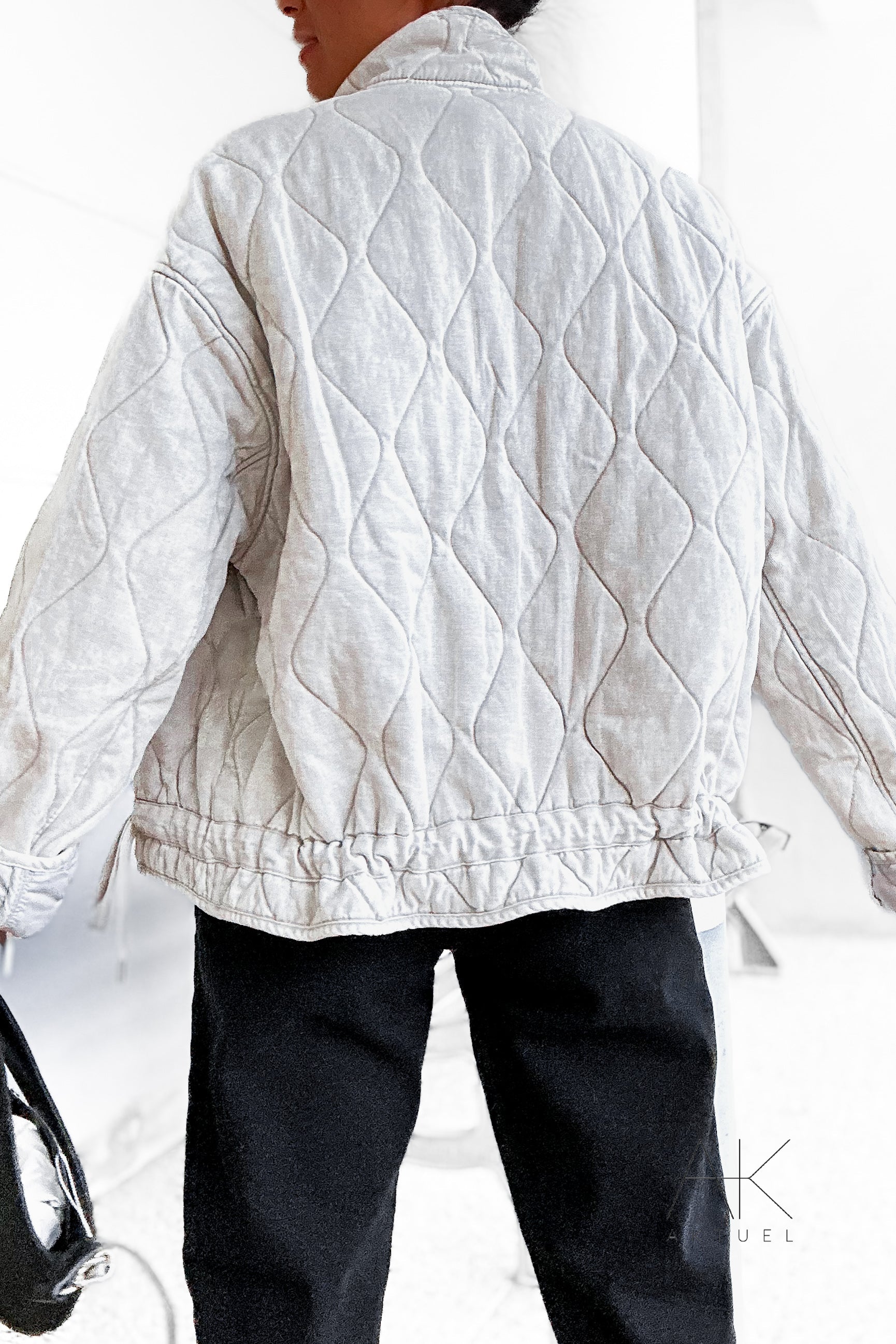 Veste matelassée grise