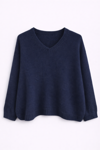 Pull Mohair Bleu Marine