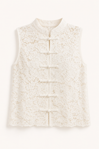 Top dentelle blanc