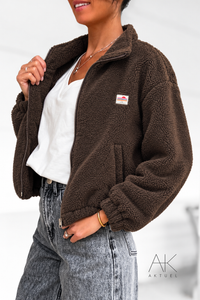 Veste Polaire marron chocolat