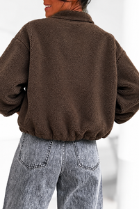 Veste Polaire marron chocolat