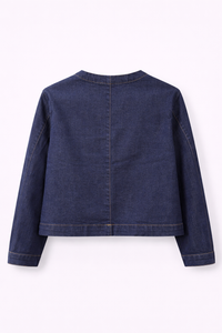 Veste courte en denim brut