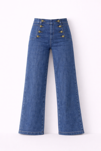 Jean wide taille haute - Oraije