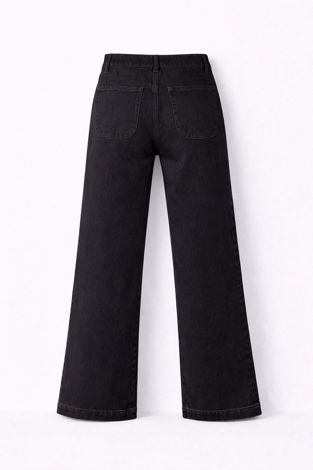 Jean flare à poches plaquées noir anthracite - Oraije